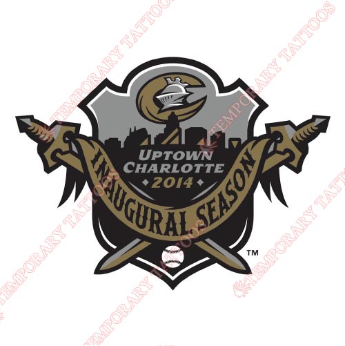 Charlotte Knights Customize Temporary Tattoos Stickers NO.7945
